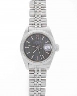 Rolex Pre-Owned Stainless 26mm Datejust with Slate Dial